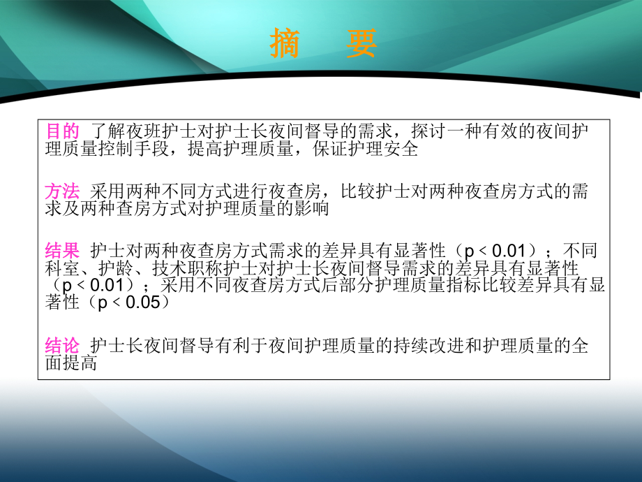 医学护士长夜间督导专题.ppt_第2页