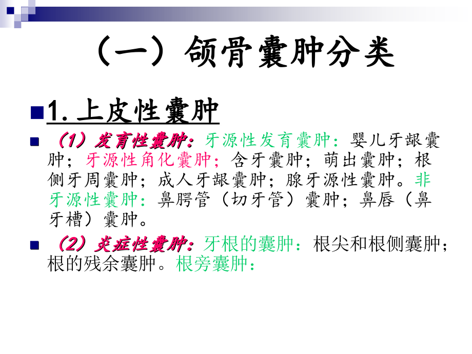 医学课件牙源性囊肿分类.ppt_第1页