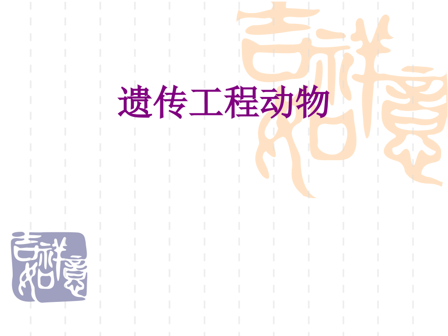 遗传工程动物优质PPT课件.ppt_第1页