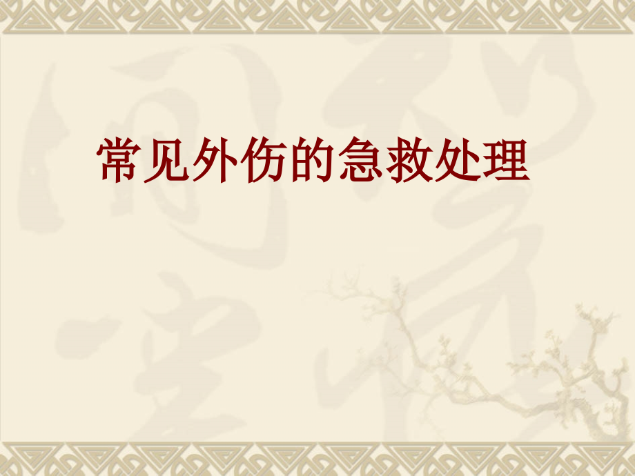医学常见外伤的急救处理.ppt_第1页