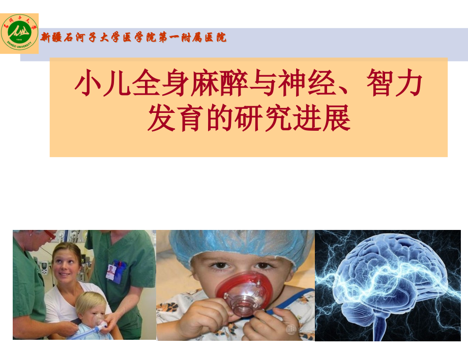小儿全身麻醉与神经、智力发育的研究进展.ppt_第1页