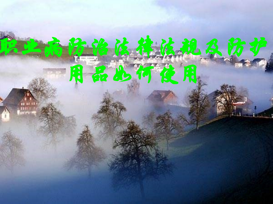 职业病防治及防护用品使用培训课件(企业版).ppt_第1页