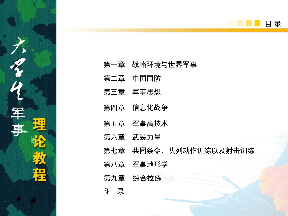 大学生军事理论教程优质课件专业知识讲座.ppt_第1页