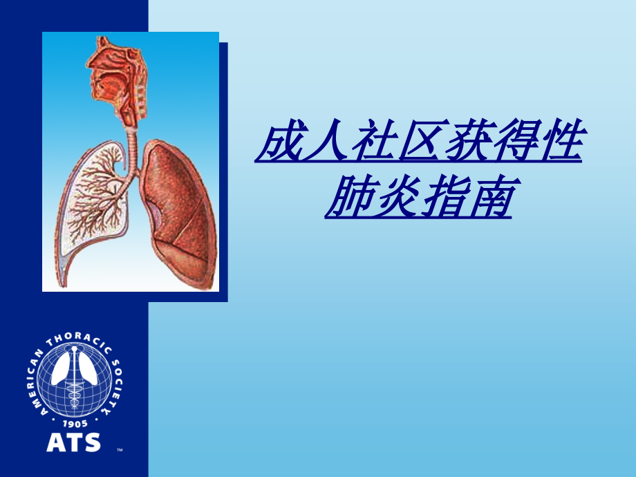成人社区获得性肺炎指南讲义.ppt_第1页