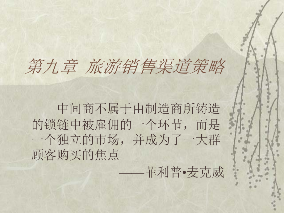 旅游销售渠道策略.ppt_第1页