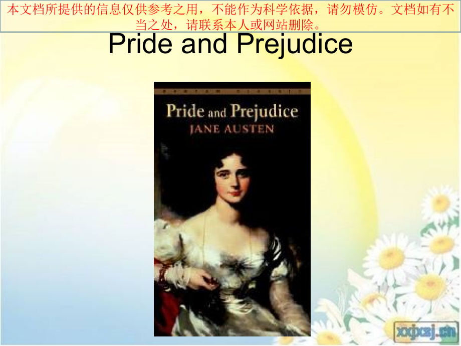 傲慢和偏见英文版简介专业知识讲座.ppt_第1页