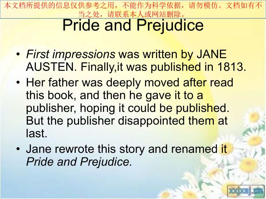 傲慢和偏见英文版简介专业知识讲座.ppt_第2页