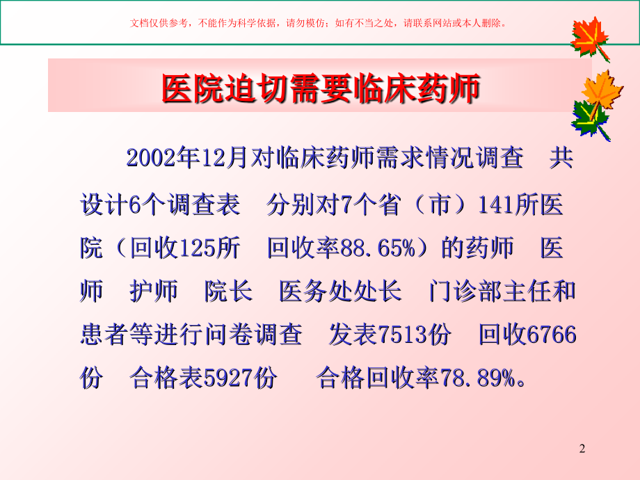 医院药学工作的转型和药师观念和职能转变课件.ppt_第2页