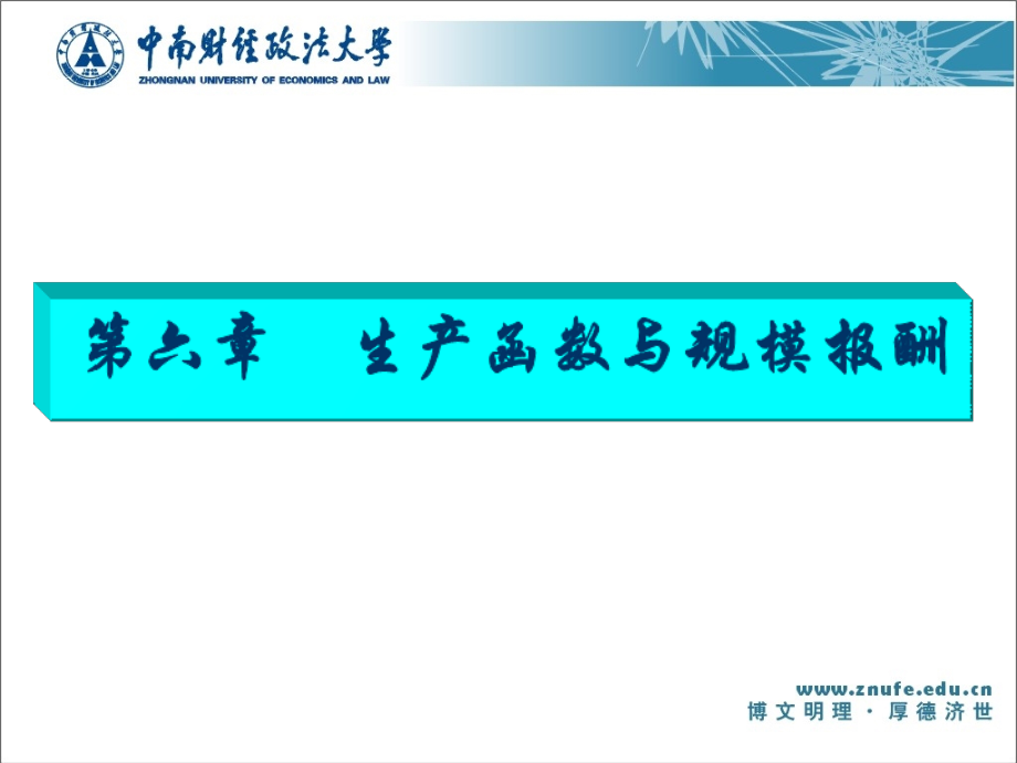 第6章生产函数与规模报酬.ppt_第1页
