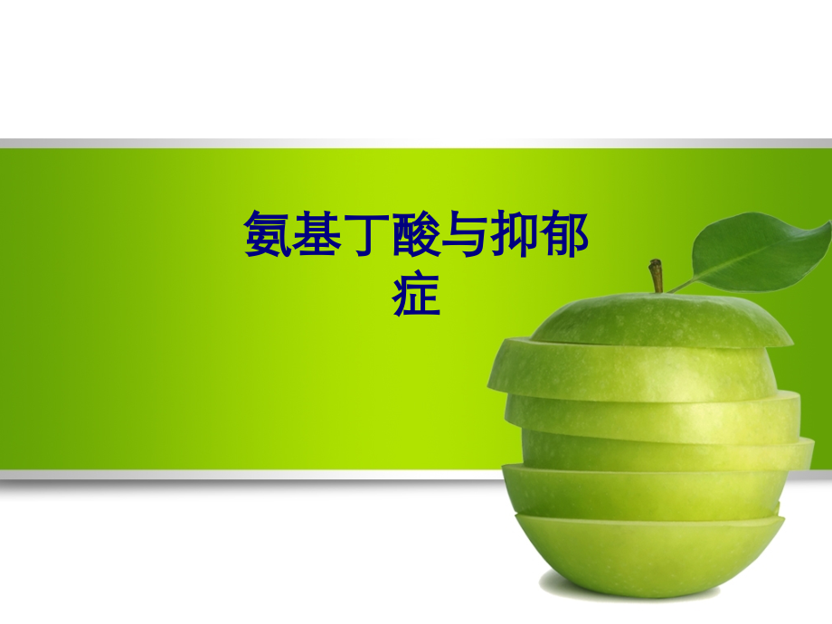 医学氨基丁酸与抑郁症专题.ppt_第1页