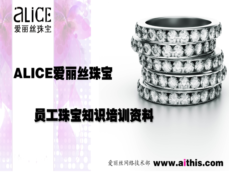 爱丽丝珠宝店面员工alice的内部培训资料.ppt_第1页