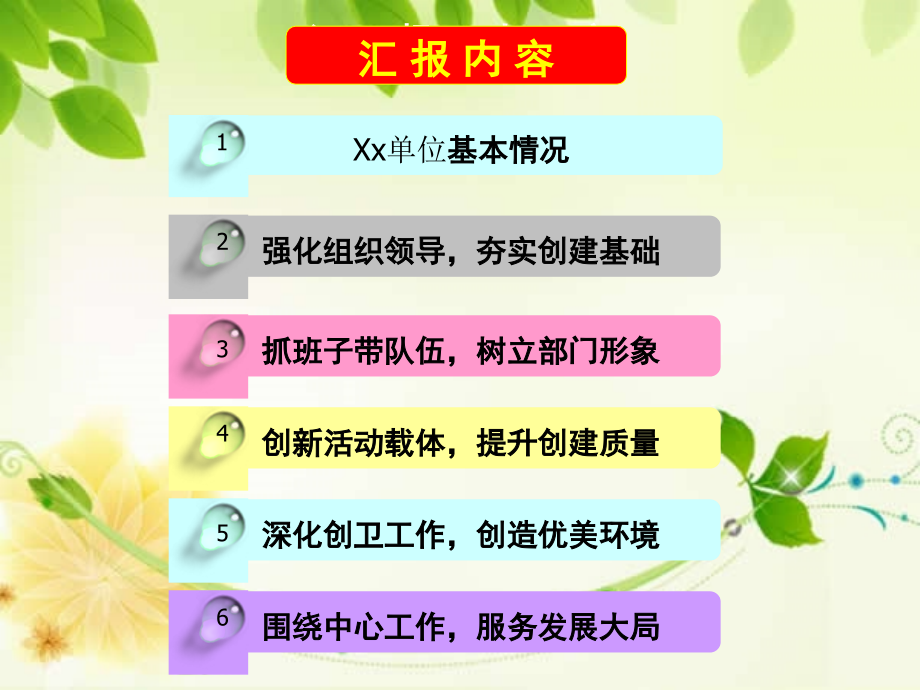xx局创建省级文明单位汇报万能模板.ppt_第2页