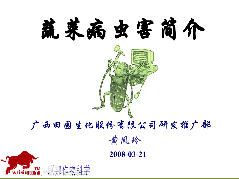 蔬菜病虫害(推广班培训).ppt_第1页