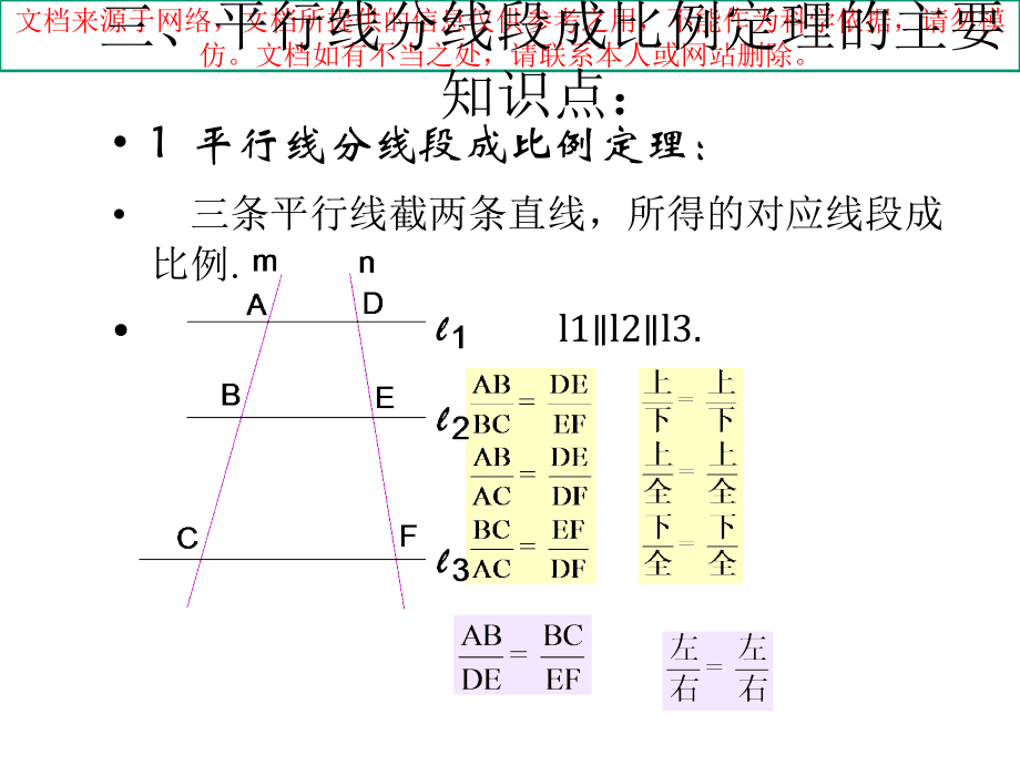 平行线分线段成比例专业知识讲座.ppt_第2页