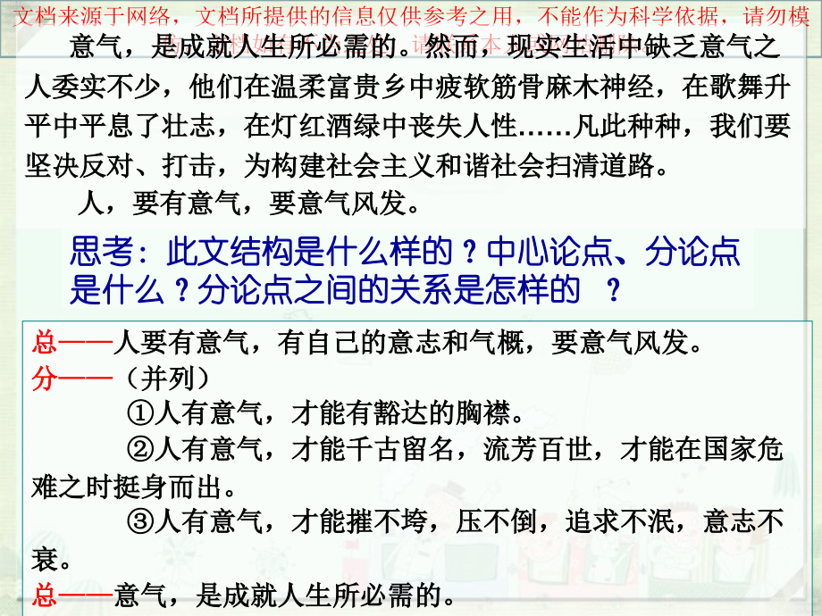 高中议论文横向谈意气专业知识讲座.ppt_第2页