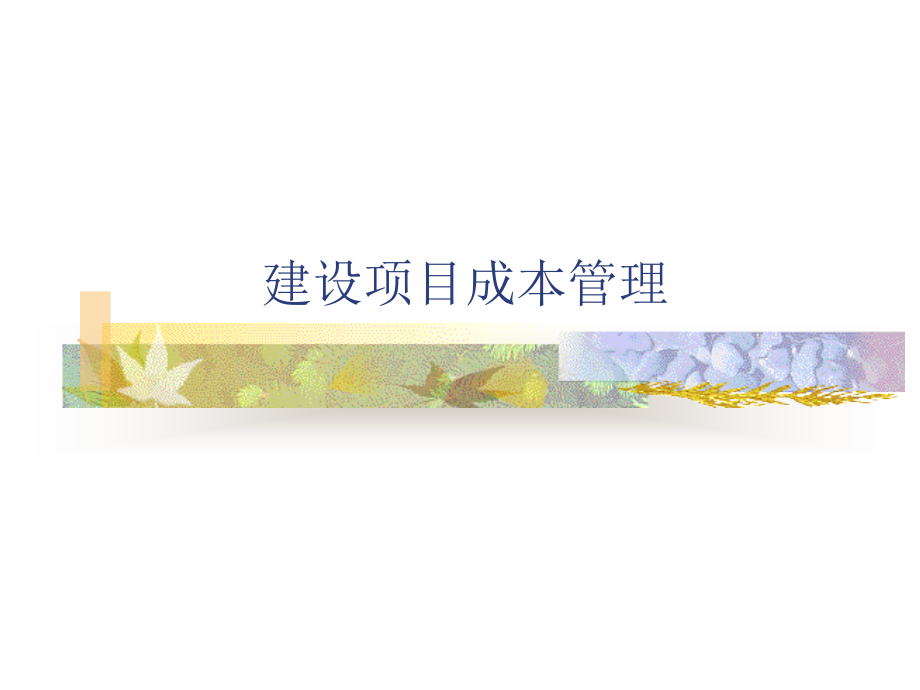 建设工程项目成本管理基础知识讲解.ppt_第1页