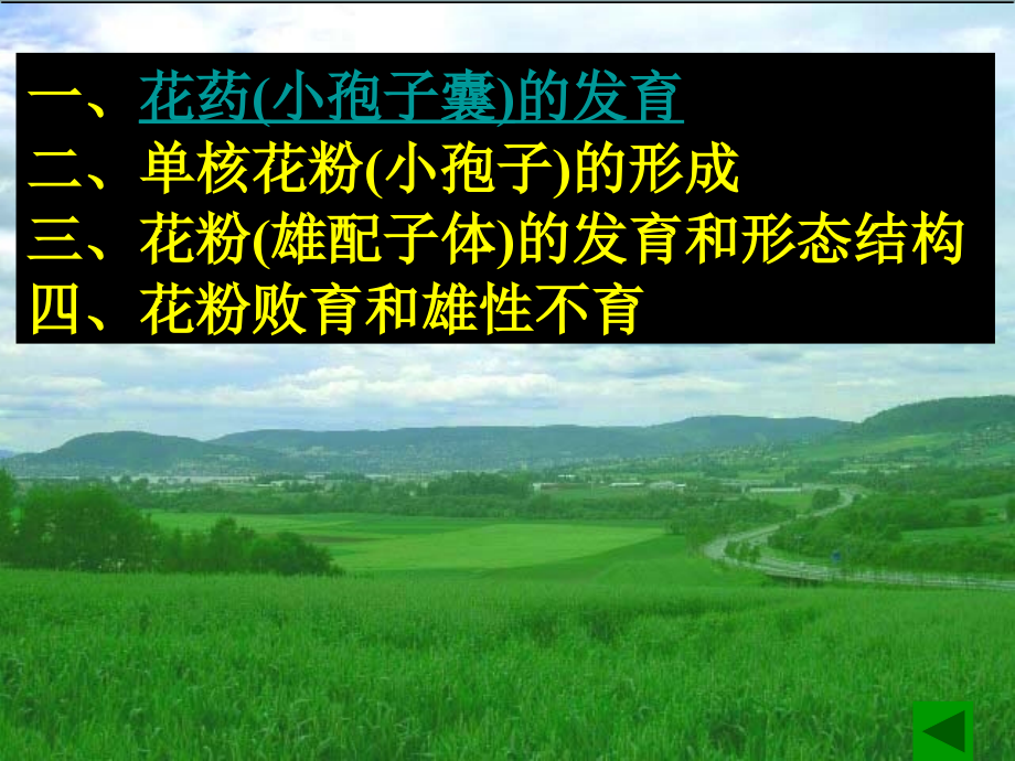 花药的发育和花粉粒的形成专业知识讲座.ppt_第1页