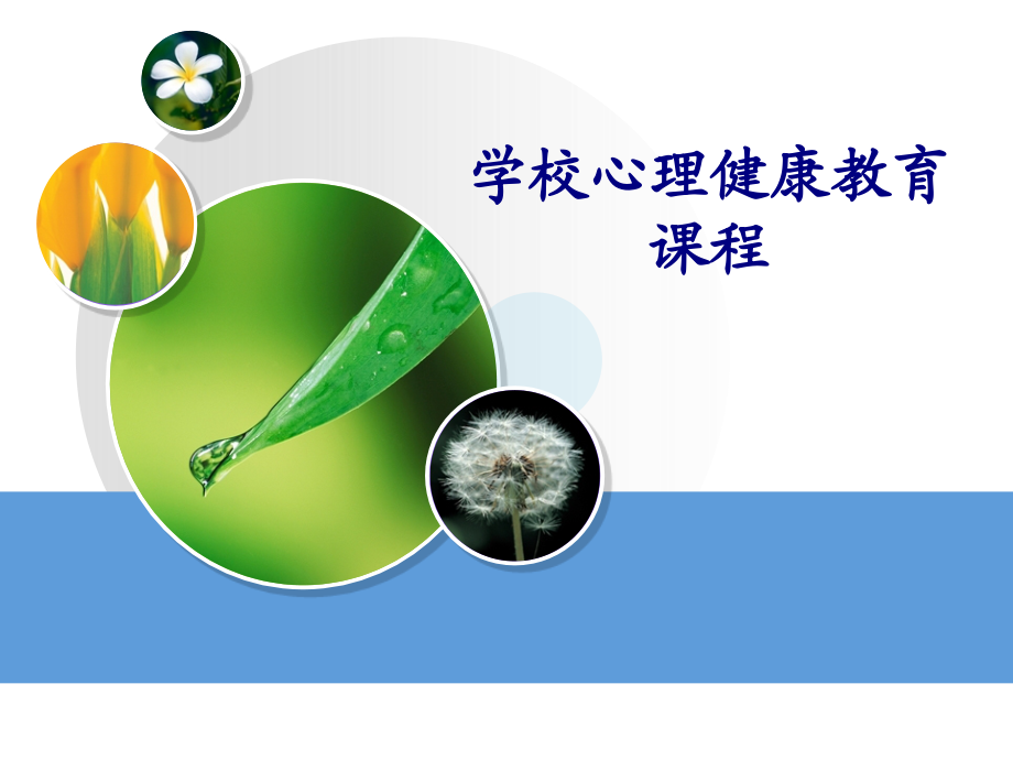 学校心理健康教育课程专题.ppt_第1页