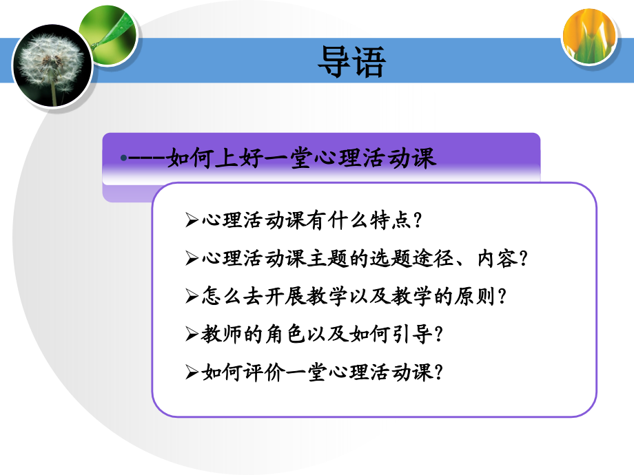 学校心理健康教育课程专题.ppt_第2页
