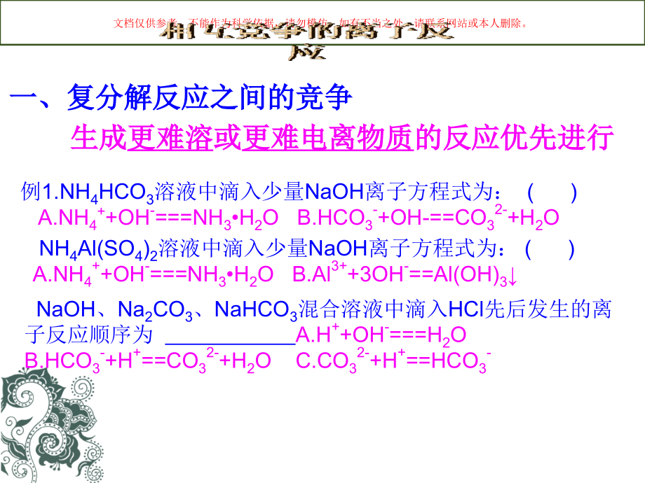 相互竞争的离子反应课件.ppt_第1页
