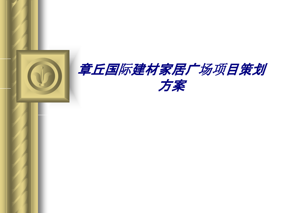 章丘国际建材家居广场项目策划方案.ppt_第1页