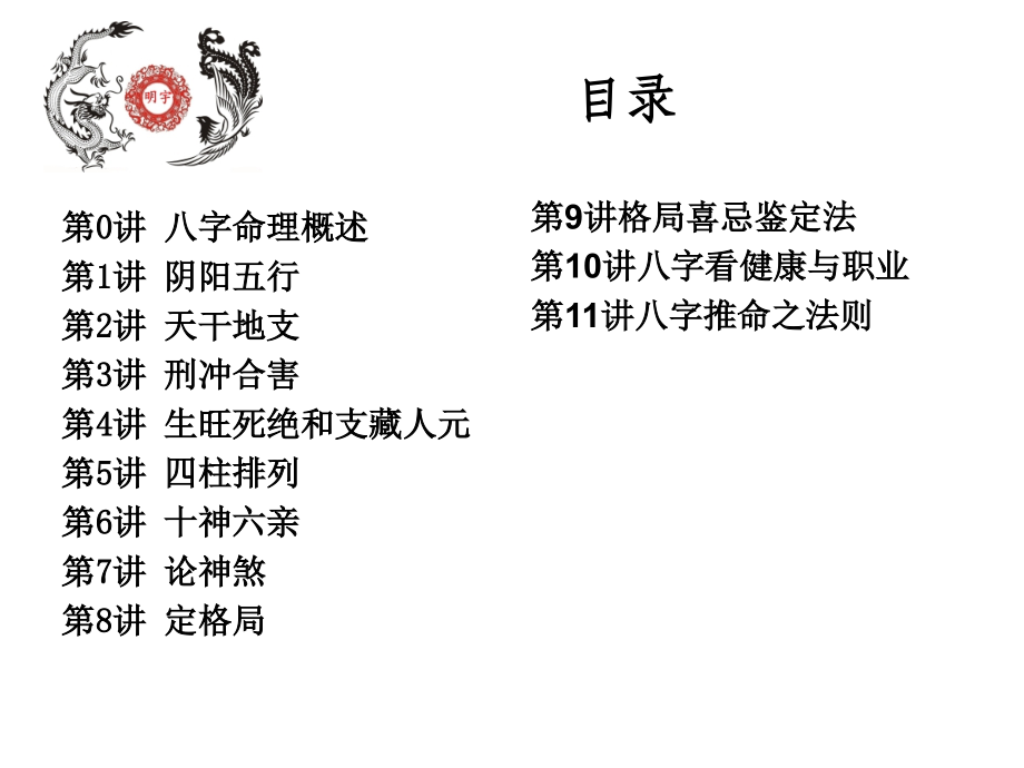 八字命理初级班培训讲义格局喜忌鉴定法专题培训课件.ppt_第1页