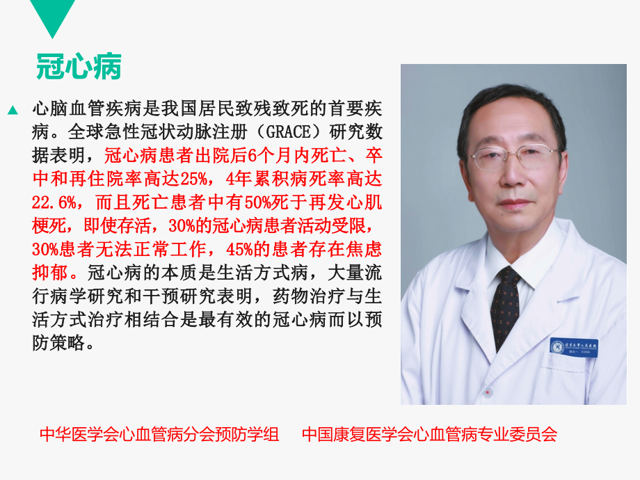 冠心病的康复治疗主题讲座课件.ppt_第1页