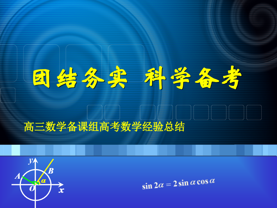 高三数学备课组高考数学经验总结.ppt_第1页