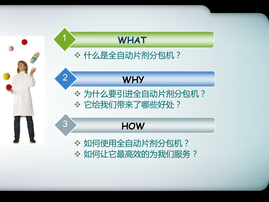 病区药房全自动摆药分包机技术(包药机摆药机)-.ppt_第2页