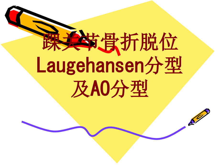 踝关节骨折脱位Laugehansen分型及AO分型PPT培训课件.ppt_第1页