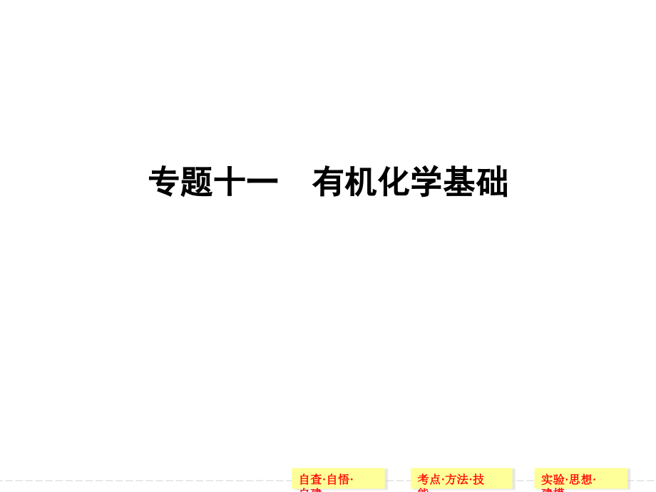 上篇-专题十一-有机化学基础名师公开课课件完整版.ppt_第1页