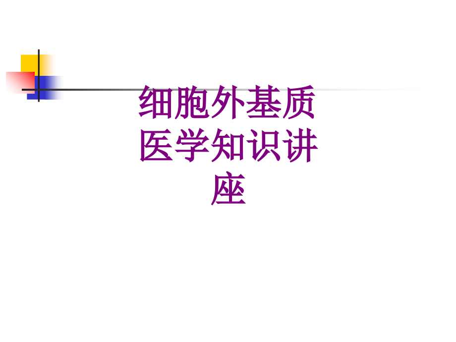 细胞外基质知识讲座优质PPT课件.ppt_第1页