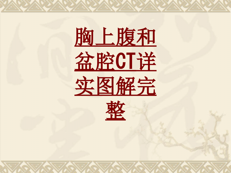 胸上腹和盆腔CT详实图解完整PPT培训课件.ppt_第1页