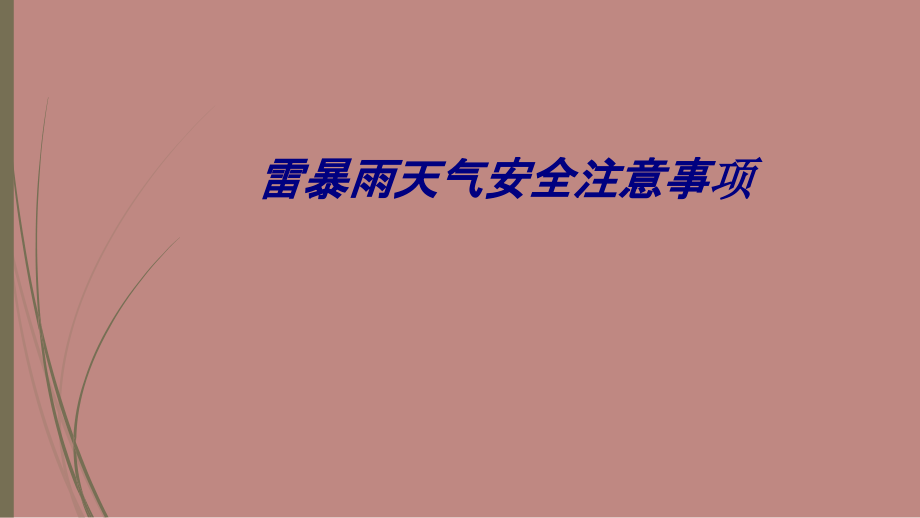 雷暴雨天气安全注意事项PPT培训课件.ppt_第1页
