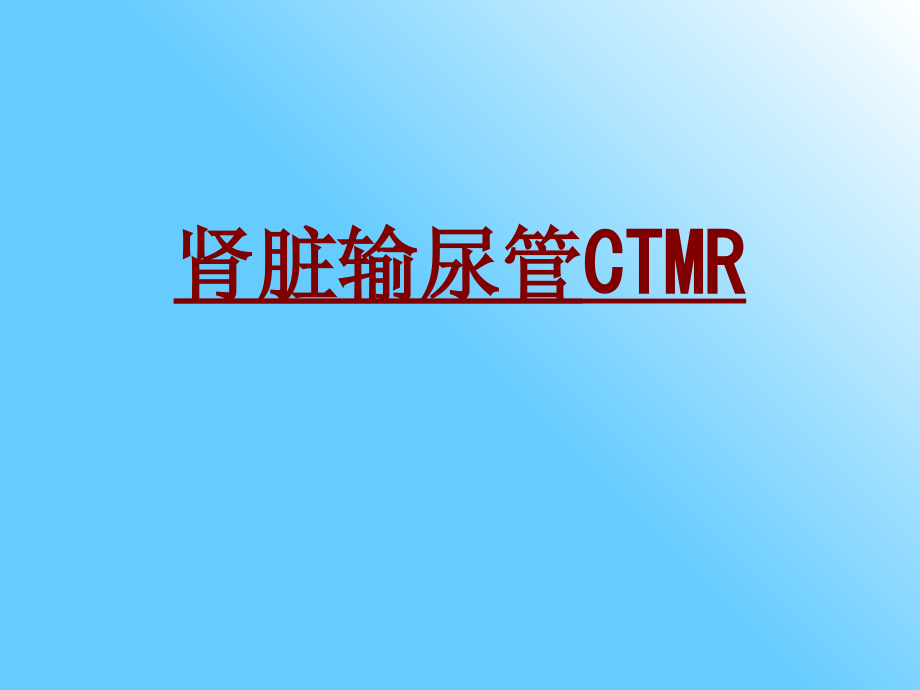 肾脏输尿管CTMRPPT培训课件.ppt_第1页