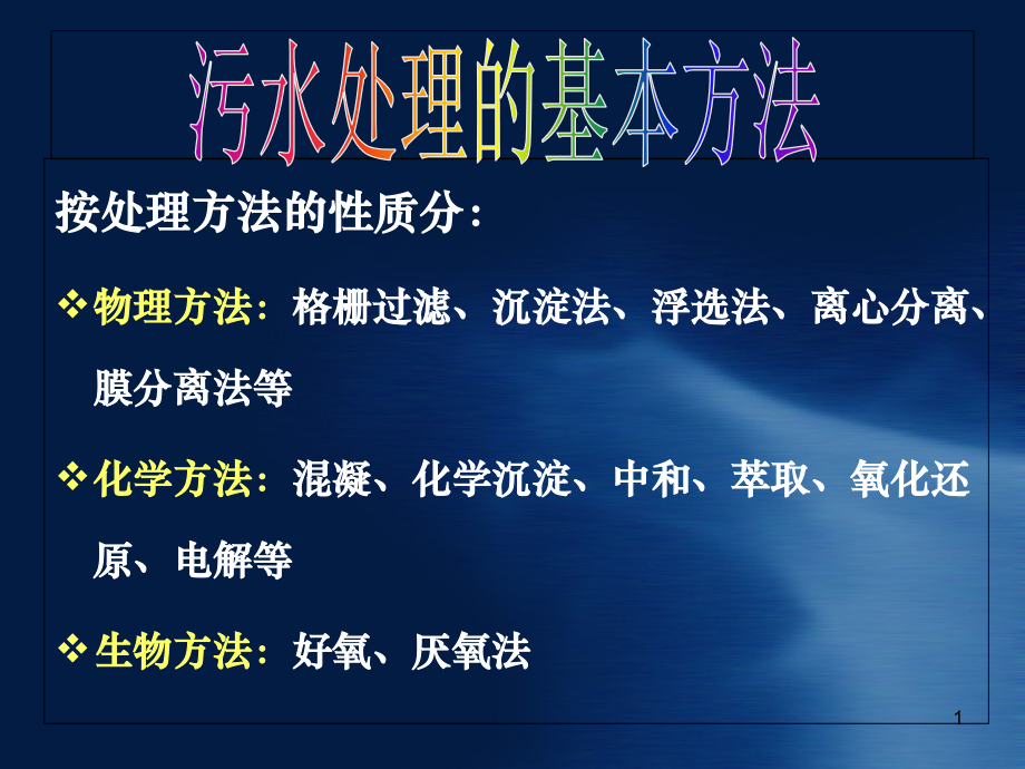污水处理的基本方法课件.ppt_第1页
