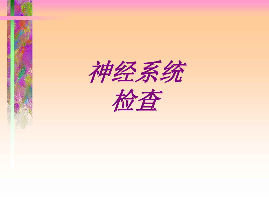 神经系统检查ppt培训课件.ppt_第1页