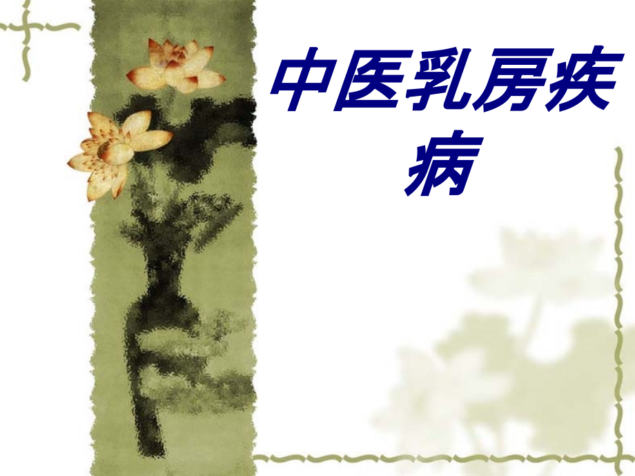中医乳房疾病PPT.ppt_第1页