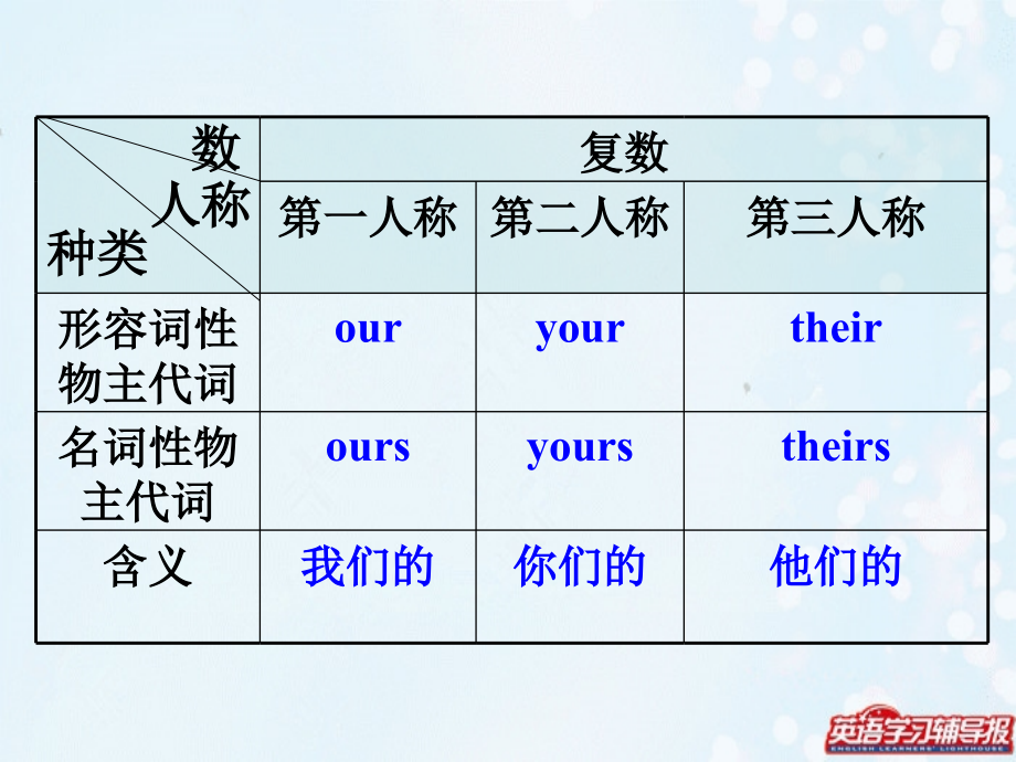 物主代词和练习专题培训课件.ppt_第2页