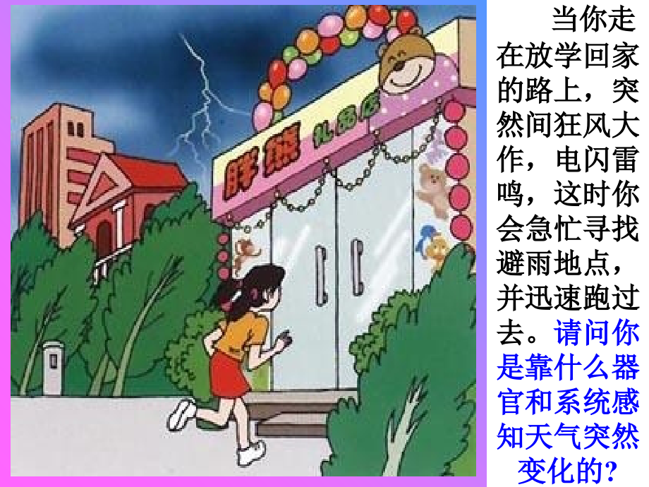 人教版七年级下册生物学第六章第一节人体对外界环境的感知.ppt_第1页