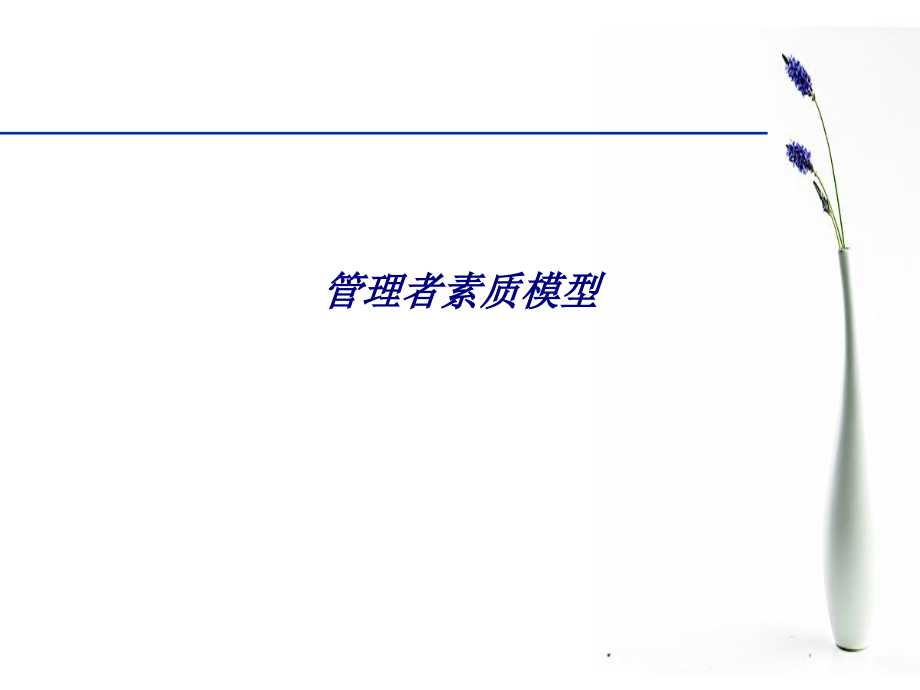 管理者素质模型专题培训课件.ppt_第1页