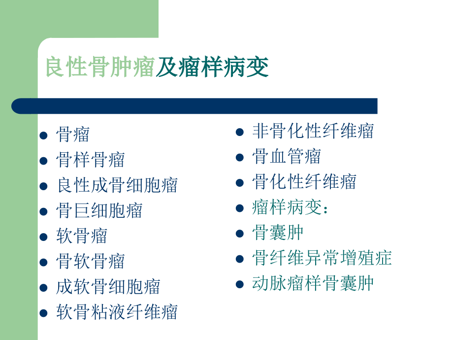 医学课件良性骨肿瘤和肿瘤样病变.ppt_第1页