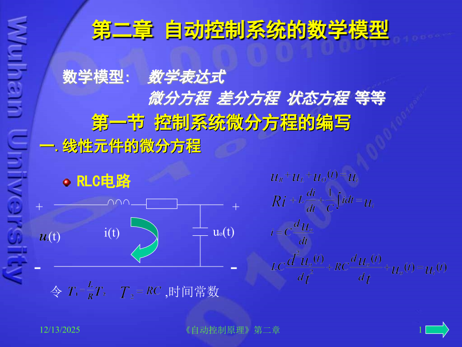 第二章-自动控制系统的数学模型概要.ppt_第1页