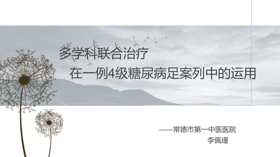 糖尿病足个案护理ppt.pptx_第1页