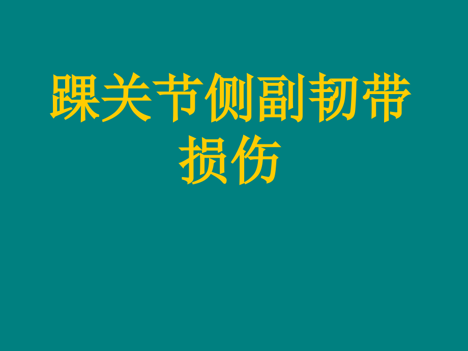 踝关节侧副韧带损伤课件.ppt_第1页