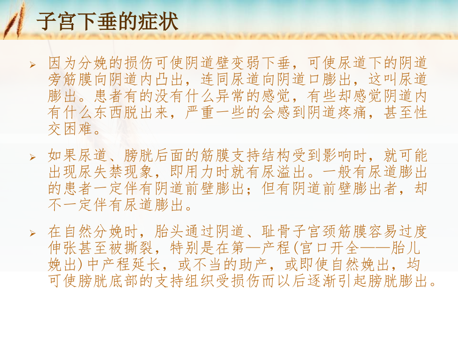 解析女性子宫下垂症状的表现.ppt_第2页
