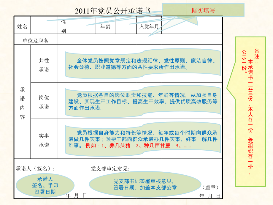 党员公开承诺表格填写说明.pptx_第2页