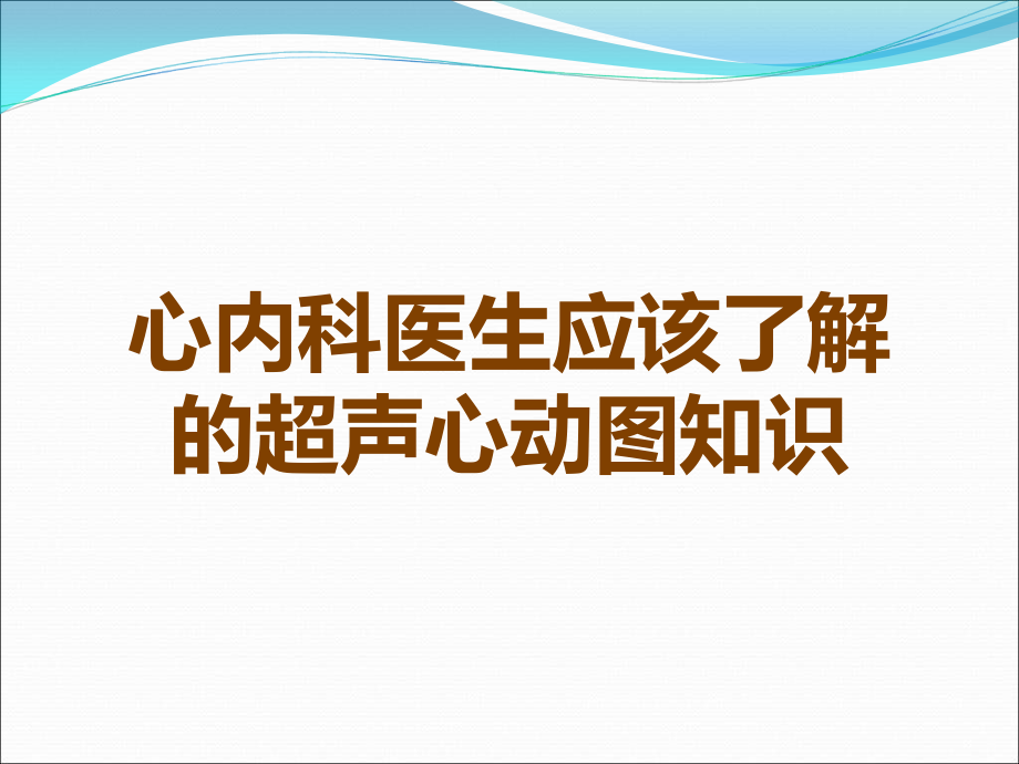 心内科医生应该了解的超声心动图知识.ppt_第1页
