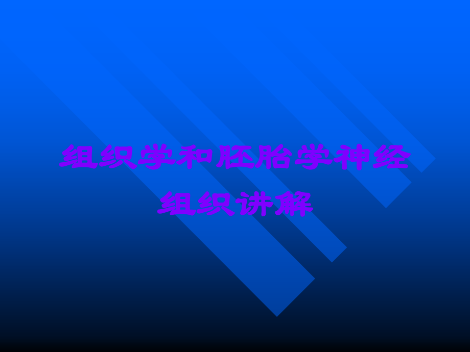 组织学和胚胎学神经组织讲解.ppt_第1页