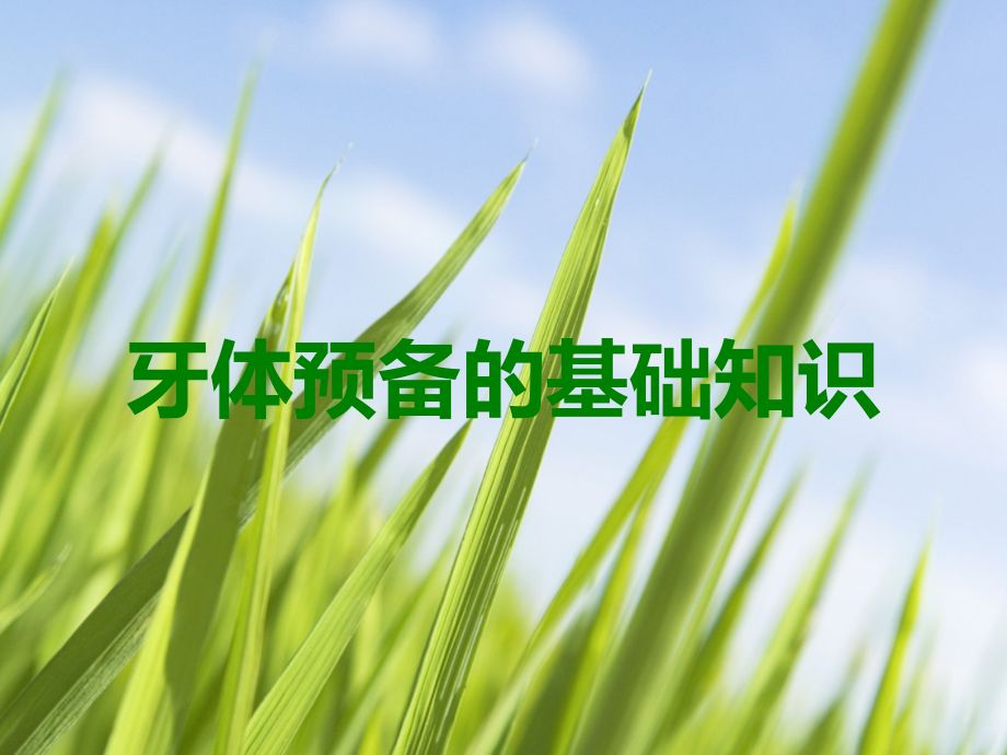 牙体预备的基础知识.ppt_第1页